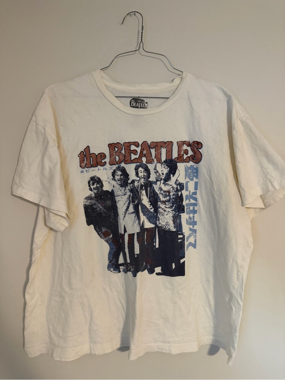 The Beatles White Graphic Tee 100% cotton